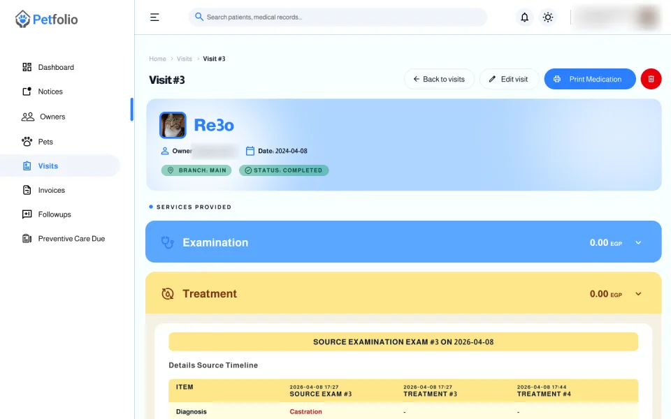 Petfolio — desktop screen 5