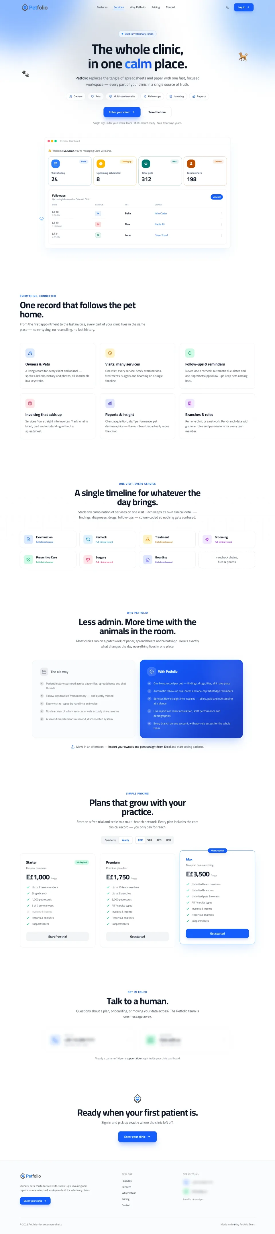 Petfolio — desktop screen 9
