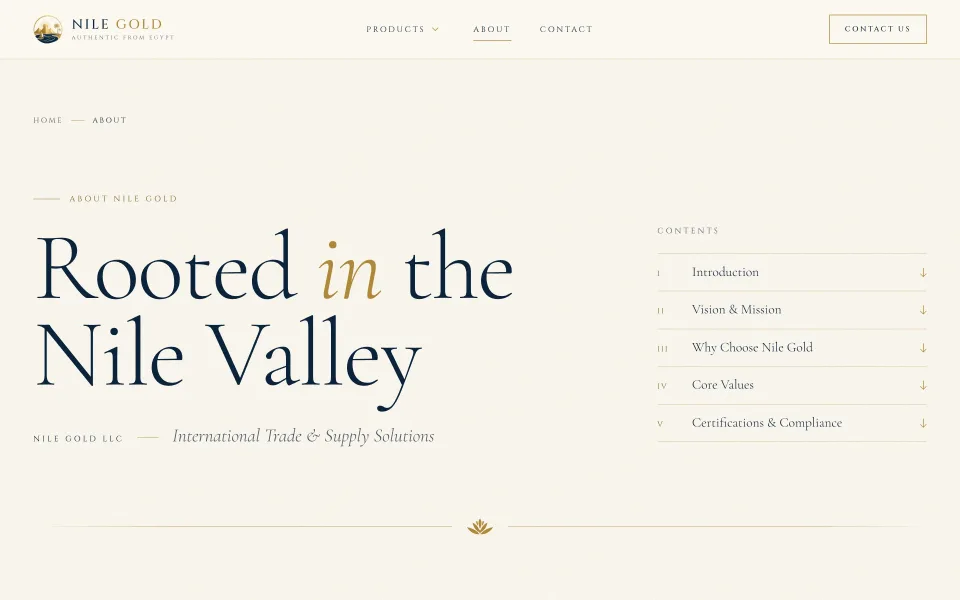Nile Gold — desktop screen 9